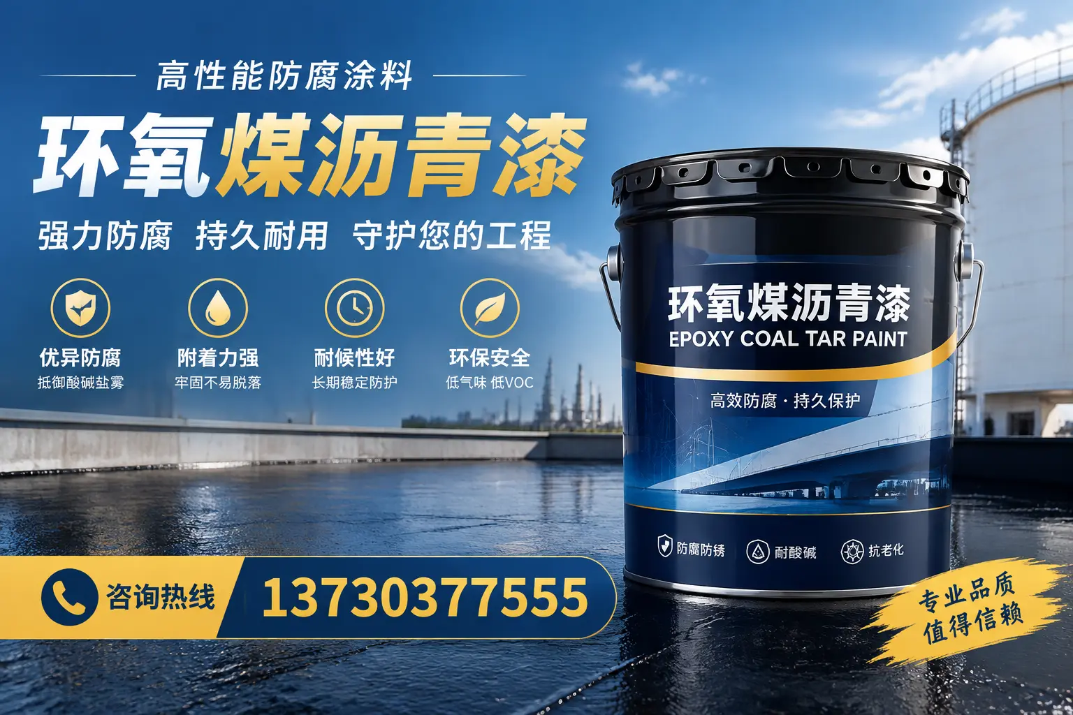 环氧煤沥青漆的耐久性分析，适合中山的使用场景